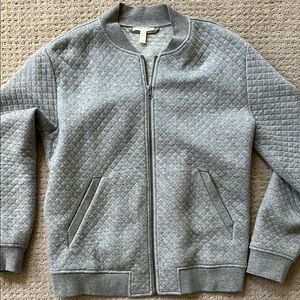 Eileen Fisher Quilted Bomber sweatshirt